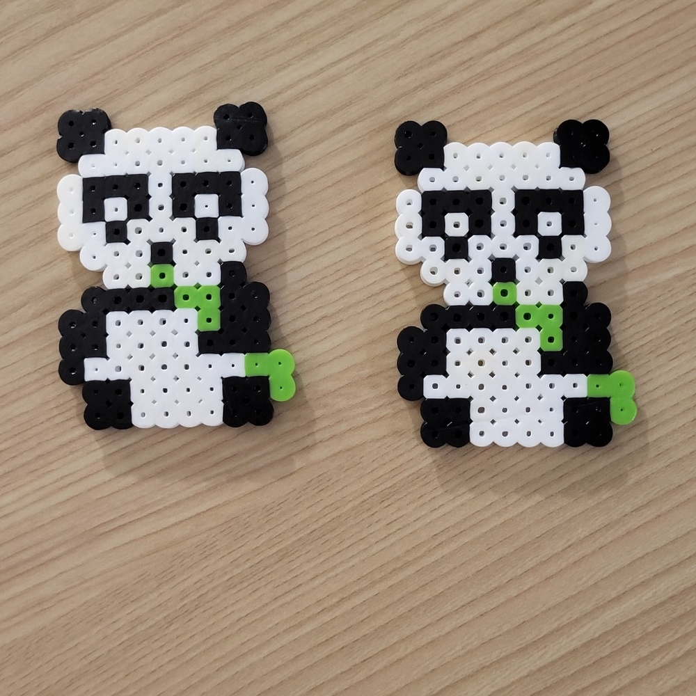 Panda Magnets Perler Bead